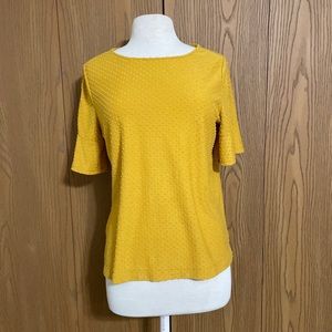 Mustard Yellow Textured Blouse